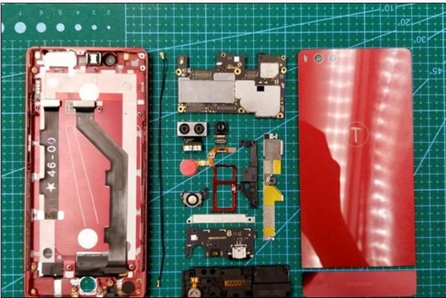 锤子坚果pro拆解图,锤子坚果pro手机拆解