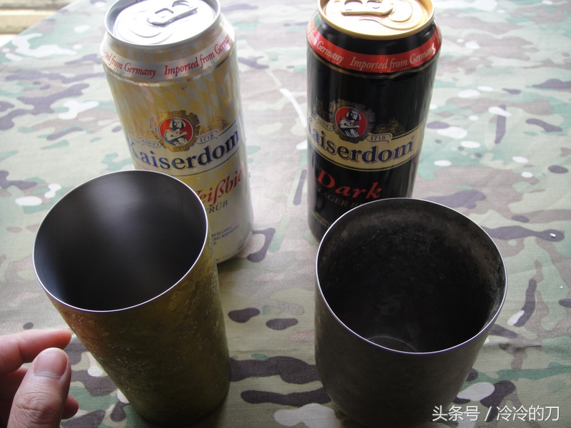 日本雪峰双层钛杯,高颜值的钛杯