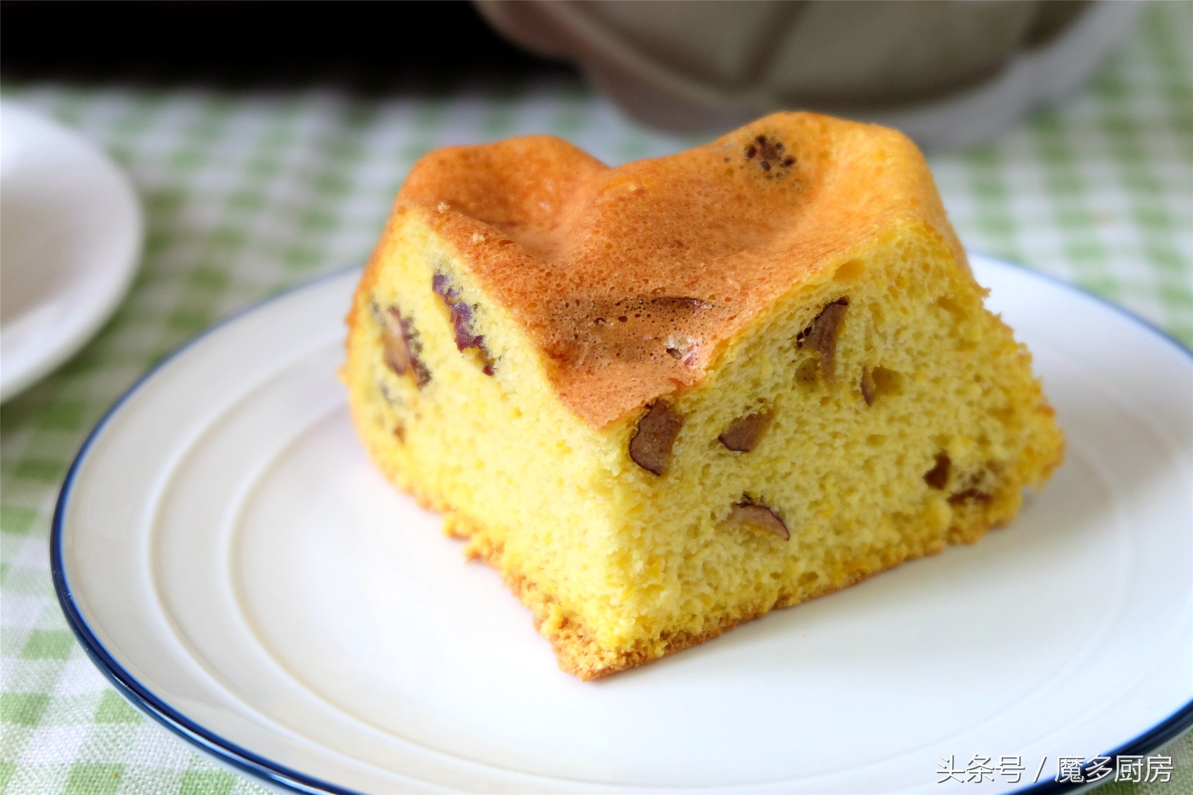 女儿爱吃的蛋糕，不用油不用奶，低糖更健康，营养美味妈妈制作