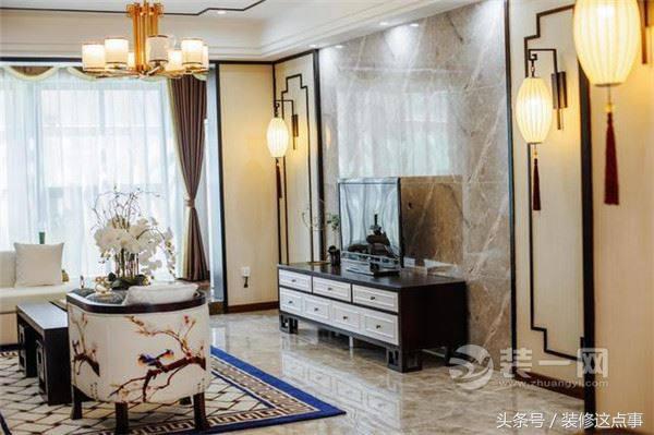 家装新中式轻奢风灯效果图,新中式别墅灯笼效果图