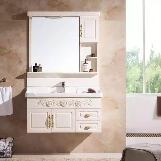 欧式风格浴室柜效果图,欧式整体浴柜