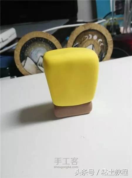 用彩泥做的海绵宝宝动画片,用彩泥做个海绵宝宝