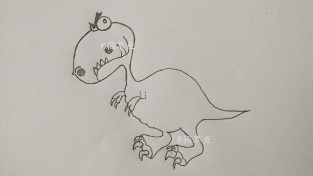 儿童简笔画恐龙大全简单又漂亮,恐龙简笔画大全100种喷火龙