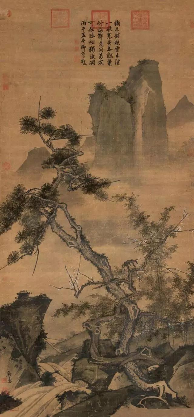 画家为啥都爱画松树,山水画为什么都是松树