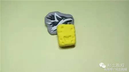 用彩泥做的海绵宝宝动画片,用彩泥做个海绵宝宝