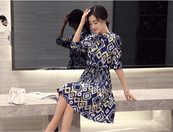 优雅气质高端的连衣裙雪纺,春秋雪纺连衣裙气质高级感轻奢