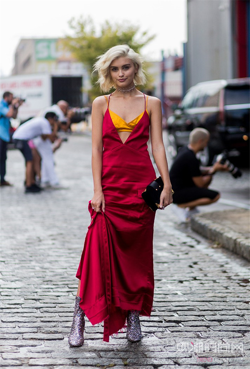 街拍清凉雪纺衫如何穿出品质感,长袖夏季雪纺衫穿搭技巧