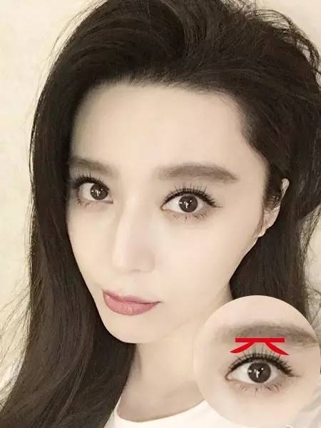 范冰冰星星眼图片,范冰冰眼睛是贴的假睫毛吗