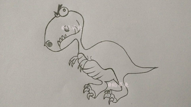 儿童简笔画恐龙大全简单又漂亮,恐龙简笔画大全100种喷火龙
