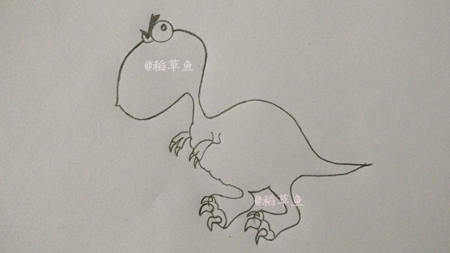 儿童简笔画恐龙大全简单又漂亮,恐龙简笔画大全100种喷火龙