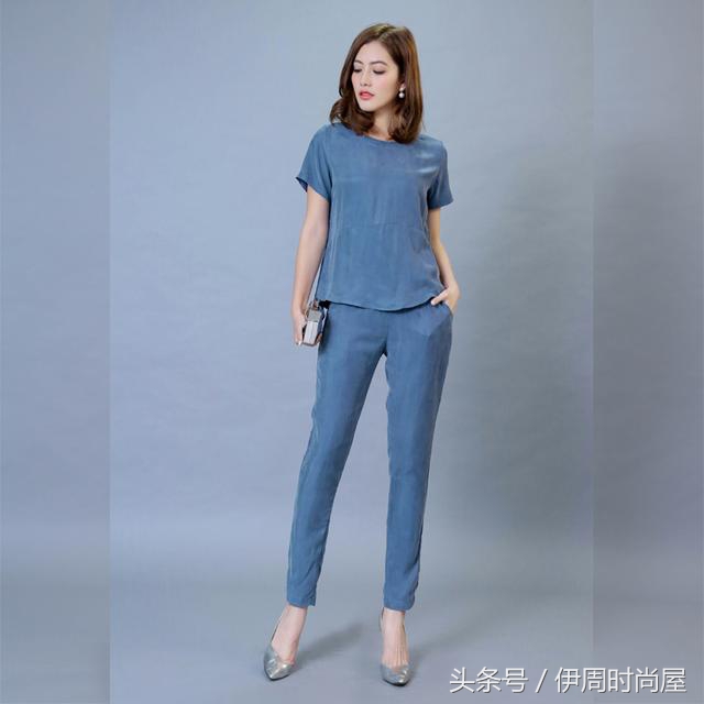阔腿裤套装洋气时髦个性,时尚阔腿裤套装洋气减龄