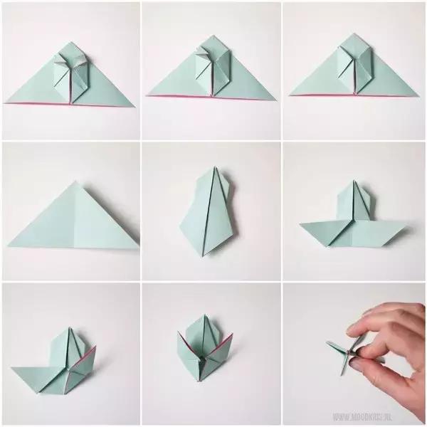 五角星立体折纸幼儿园,五角星手工折纸幼儿园