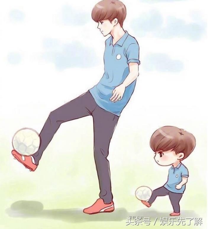 网友画的鹿晗卡通,鹿晗儿童图