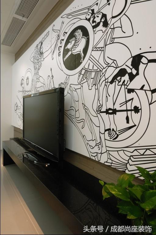 成都尚座装饰——这样的电视墙背景绝对超前卫