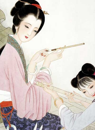 古人眼中的情书,古人毛笔情书