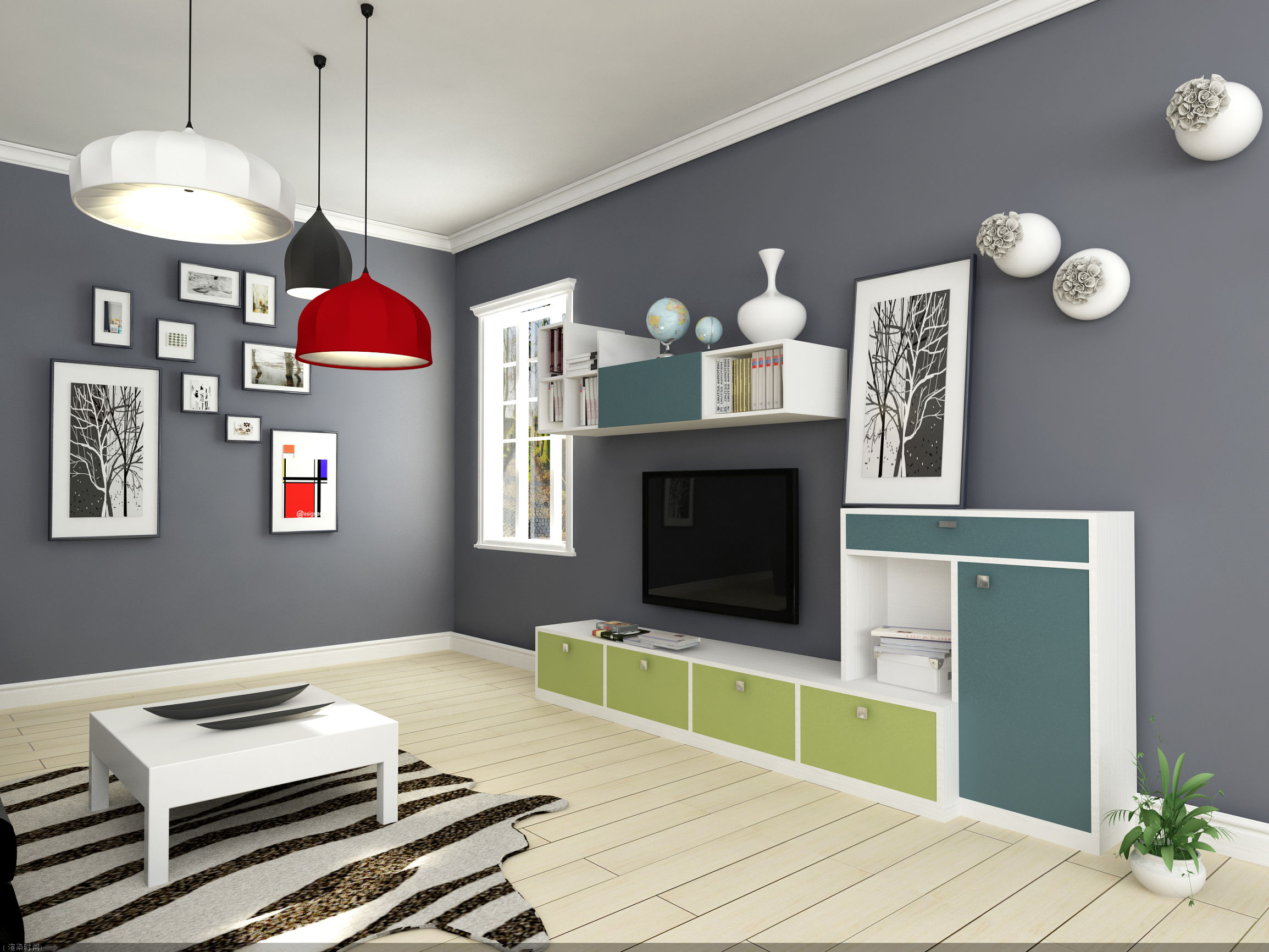 客厅背景墙电视柜最新款效果图,简约风客厅搭配电视柜