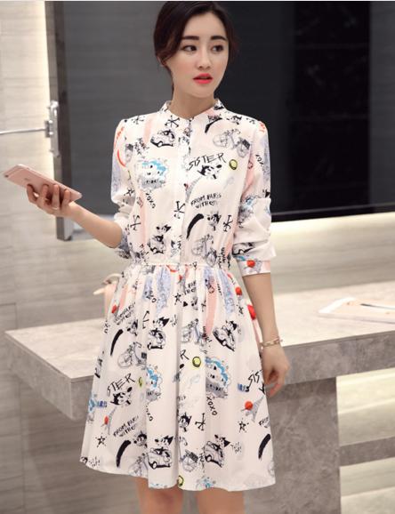 优雅气质高端的连衣裙雪纺,春秋雪纺连衣裙气质高级感轻奢