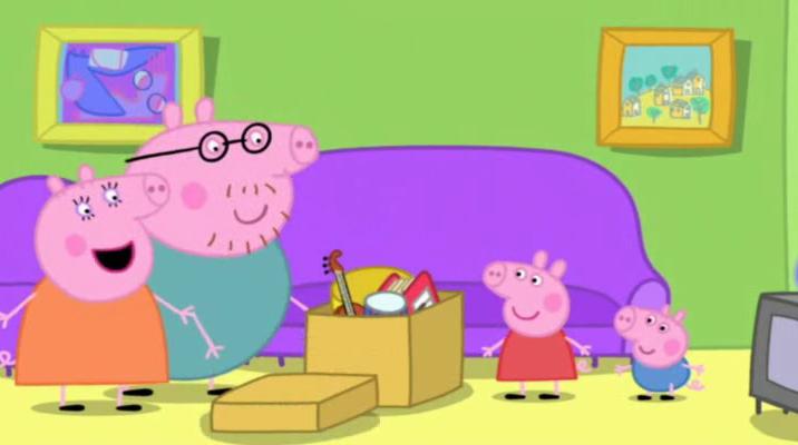 小猪佩奇第一季英文知识点,英语动画片粉红猪