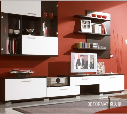 客厅背景墙电视柜最新款效果图,简约风客厅搭配电视柜