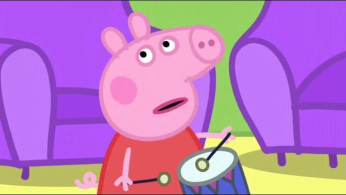小猪佩奇第一季英文知识点,英语动画片粉红猪