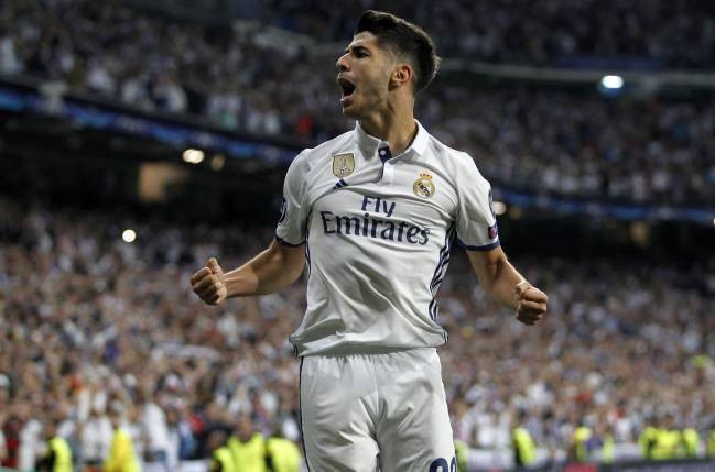 阿森西奥在皇马的球衣,阿森西奥建功