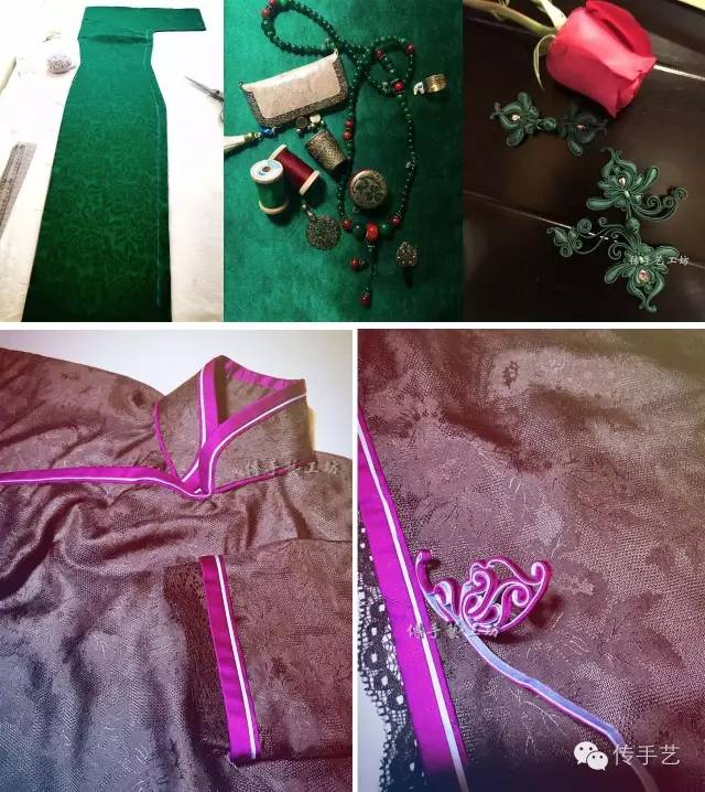 古法剪裁中式小袄,古法棉袄制作工艺