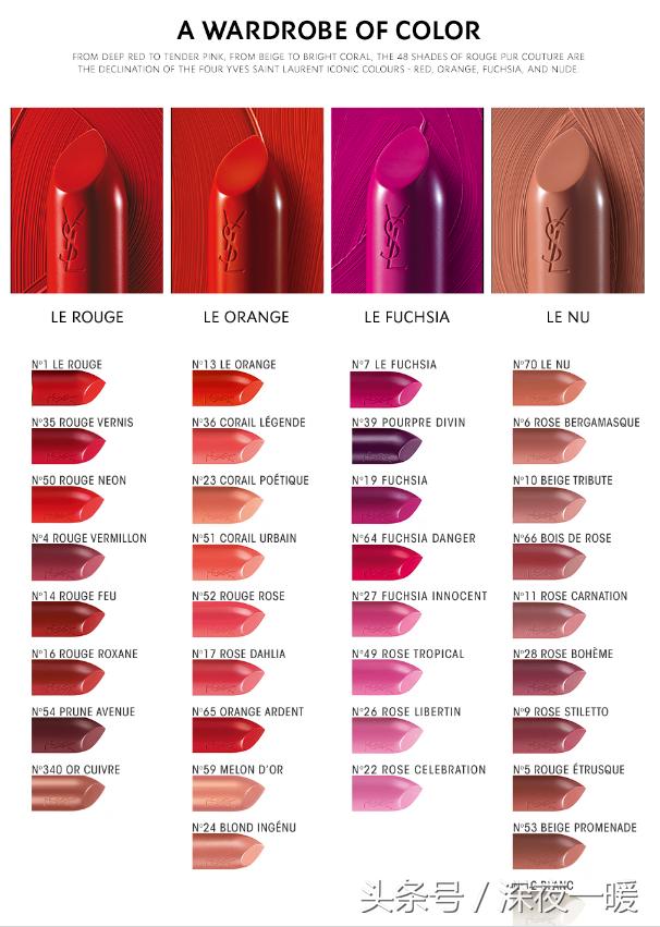 ysl口红怎么选颜色,ysl的口红怎么选