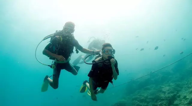 三亚潜水呼吸套装收费多少,三亚蜈支洲岛潜水收费标准