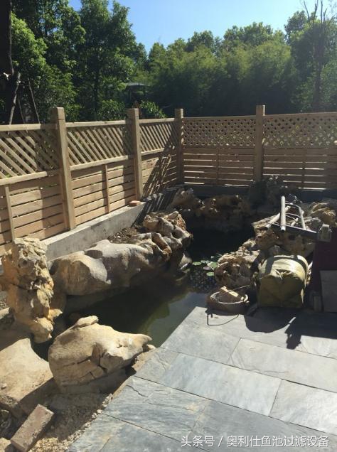 简单实用小庭院鱼池,庭院鱼池改造设计图片