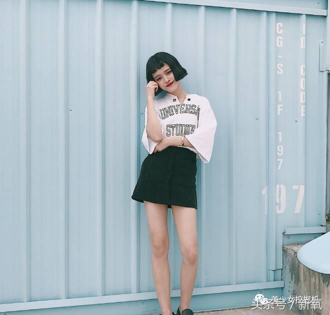 那些留短发的网红，居然辨识度统一比长卷发网红高！比如这个水原希子和王大陆的综合体