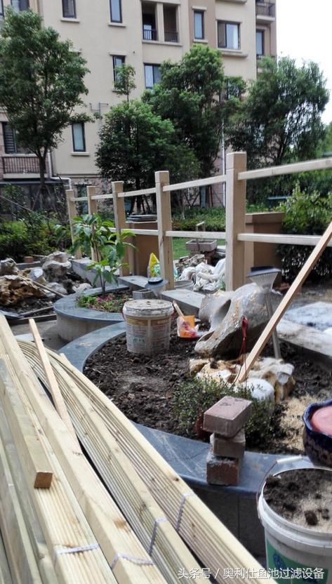 简单实用小庭院鱼池,庭院鱼池改造设计图片