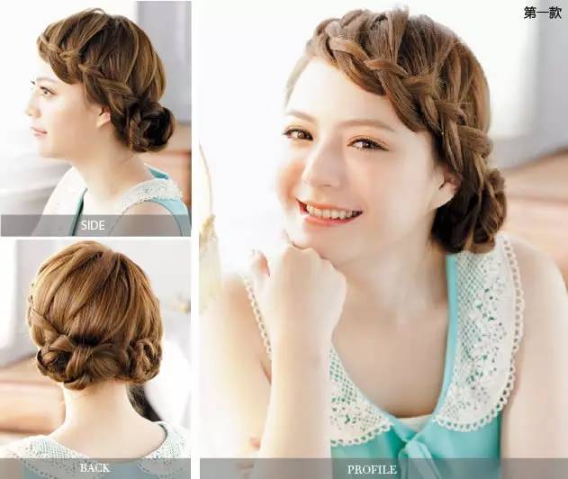 学生党编发日系ins风短发无刘海,刘海编发发型简单又好看图片