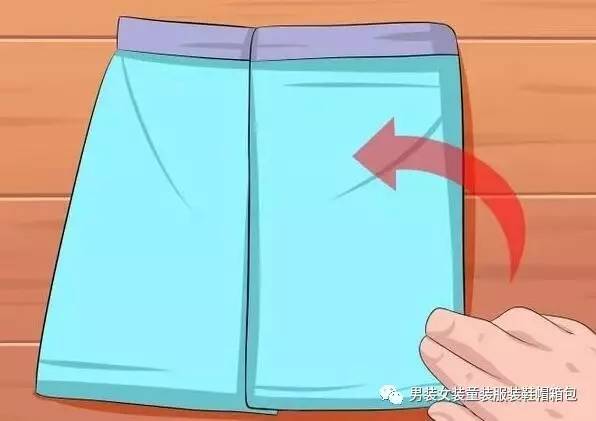 男士平角裤怎么叠最好,男裤正规叠法