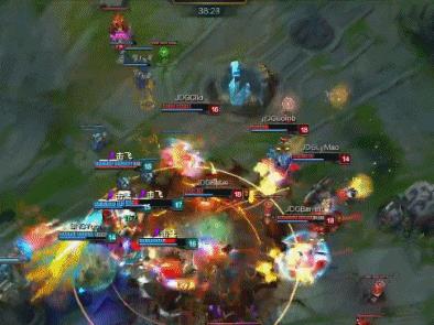 [动图集锦]五杀过后惨被针对JDG不敌苏宁，lwx大嘴融化女警