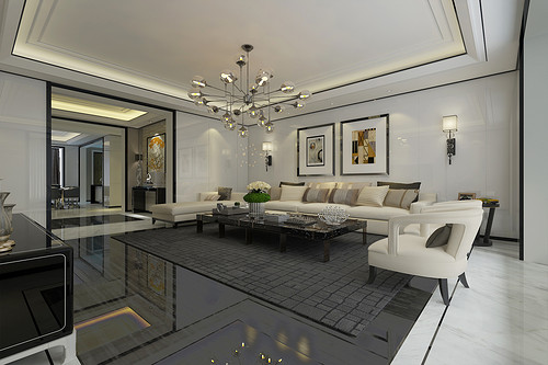 现代城市优雅空间,优雅舒展的现代空间