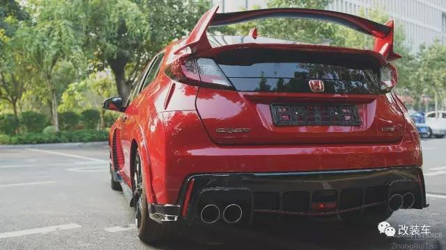 70万的进口思域太遥远，杭州车友将飞度GK5打导致Type-R外观