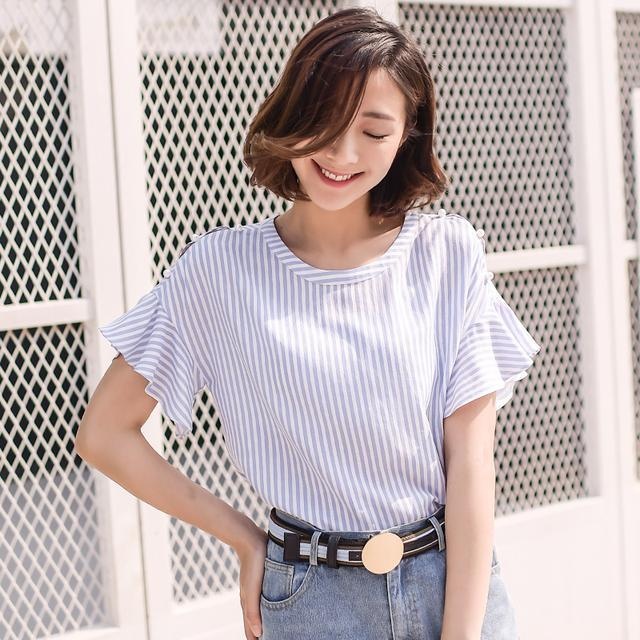 打碎单调和枯燥的雪纺衫,雪纺衫可以随意切换各种风格