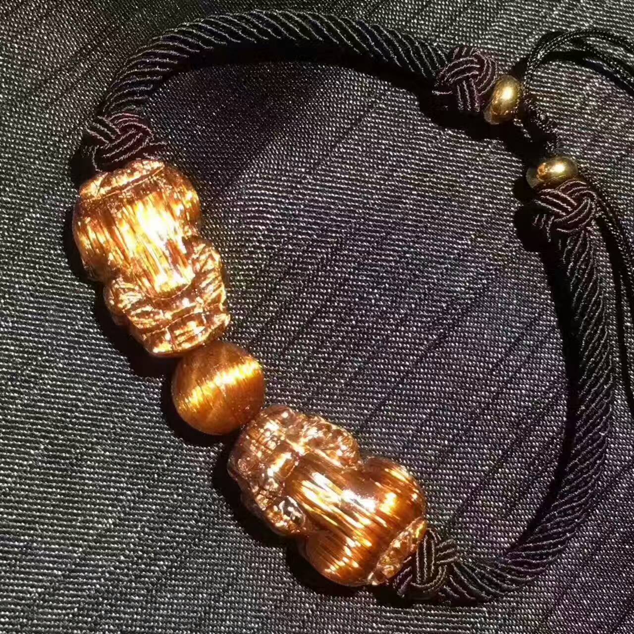 天然朱砂貔貅手链,貔貅手链女款黄金9999珐琅彩