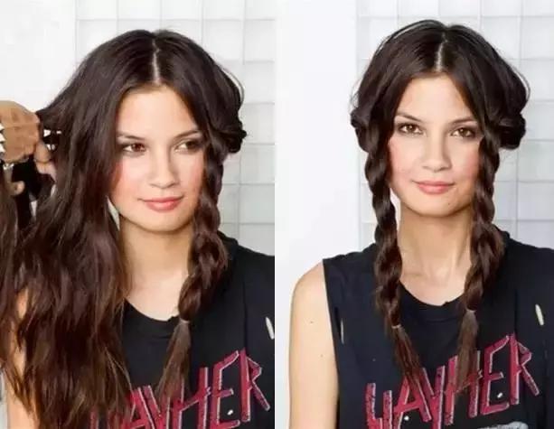 范冰冰公主头两侧盘发编发,范冰冰式麻花辫编发详解