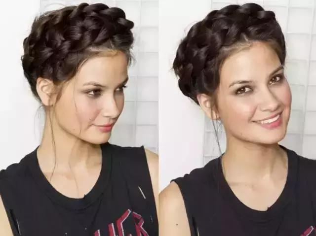 范冰冰公主头两侧盘发编发,范冰冰式麻花辫编发详解