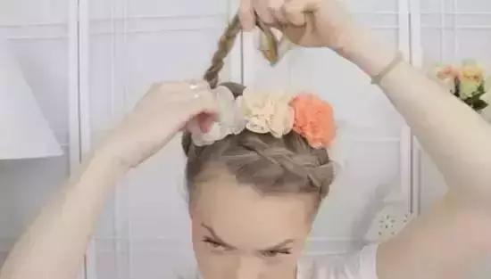 范冰冰公主头两侧盘发编发,范冰冰式麻花辫编发详解