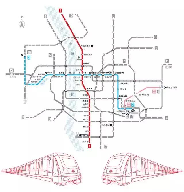 1号线周年纪｜大数据揭秘长沙地铁“换乘时代”1+12（文末有惊喜）
