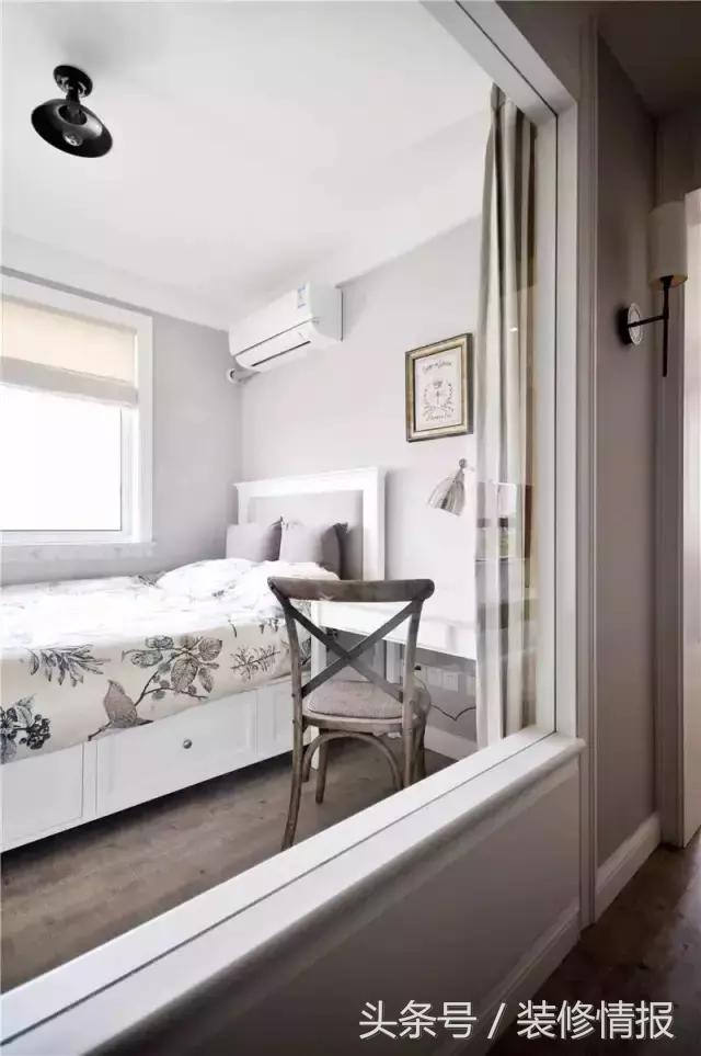 极简风小卧室玻璃隔断,玻璃隔断极简意式风