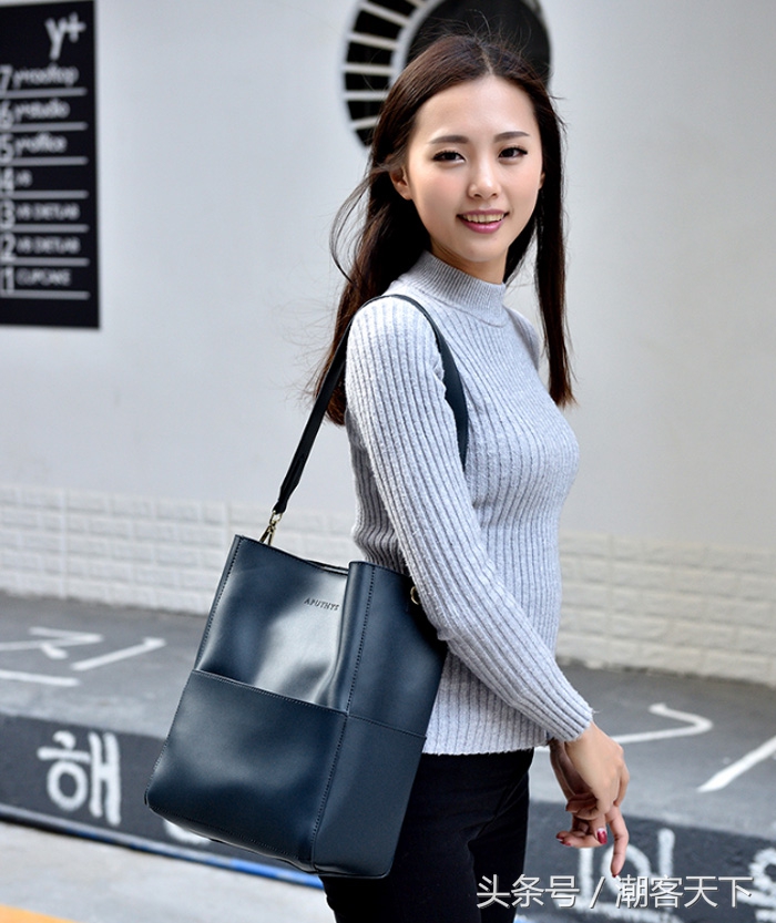 水桶包小众高级感,韩版水桶包小众高级感