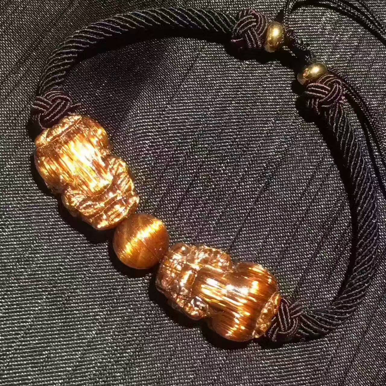 天然朱砂貔貅手链,貔貅手链女款黄金9999珐琅彩