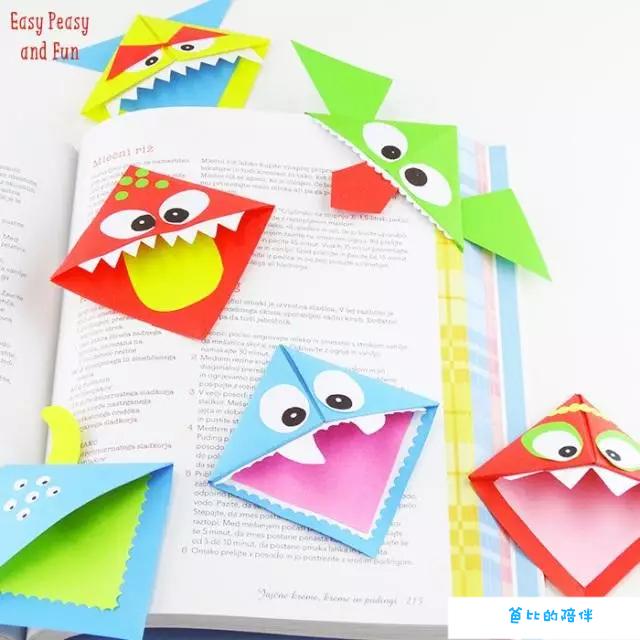 书签手工制作与阅读有关,给孩子做的可爱的书签