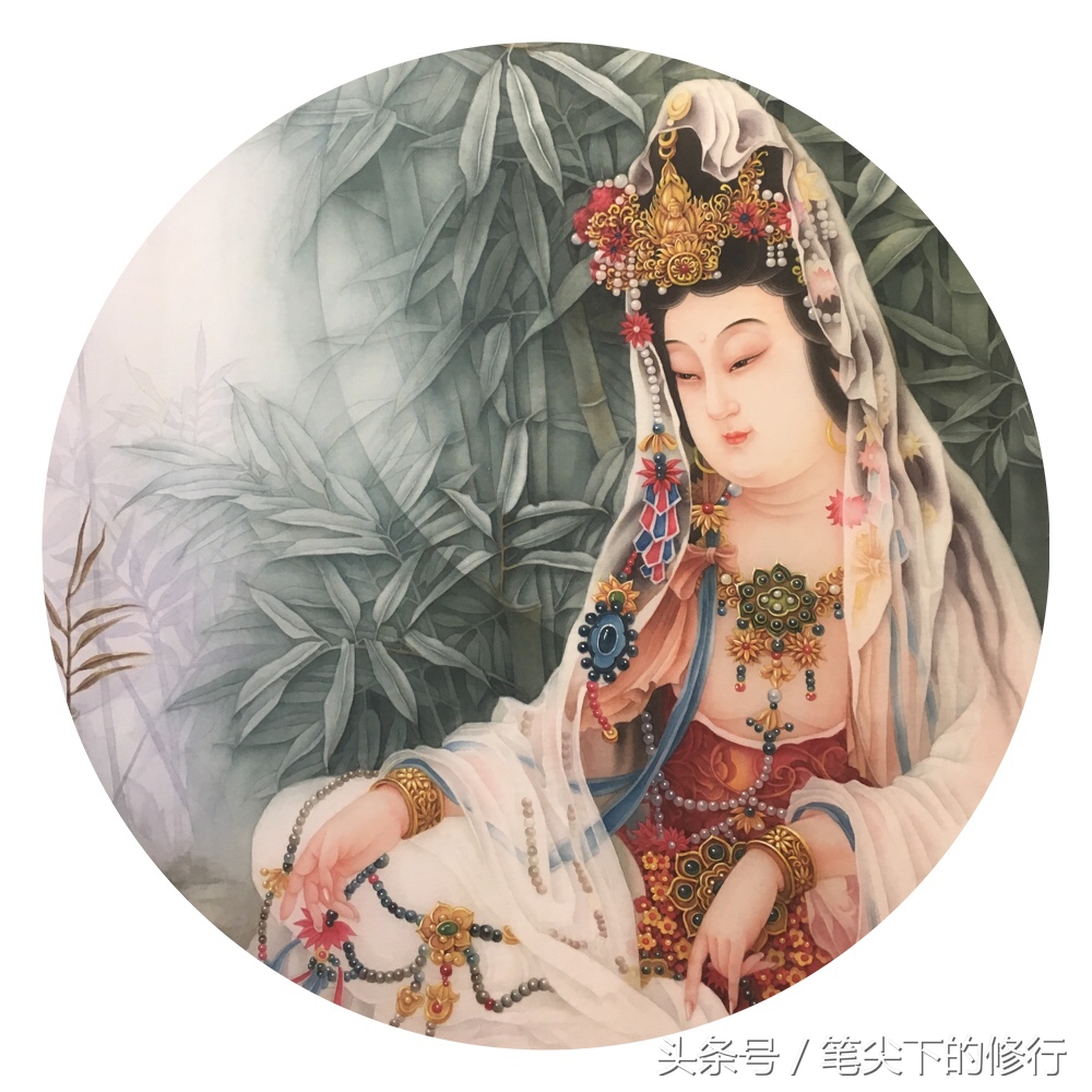 美到极致的菩萨｜听涛观瀑望水月，静思禅定得自在