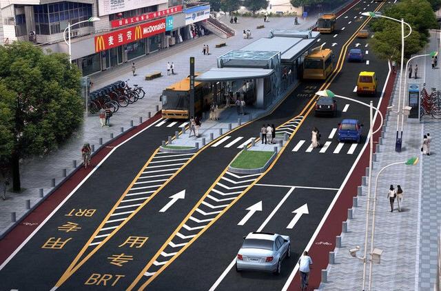 中国首条双快模式的快速公交,快速公交和普通公交区别