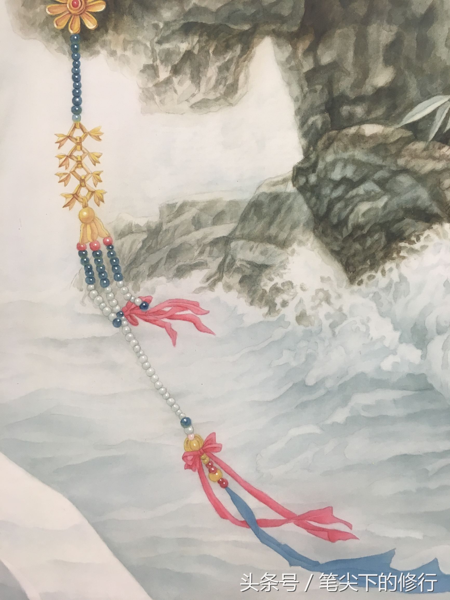 美到极致的菩萨｜听涛观瀑望水月，静思禅定得自在