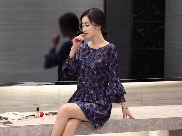 优雅气质高端的连衣裙雪纺,春秋雪纺连衣裙气质高级感轻奢